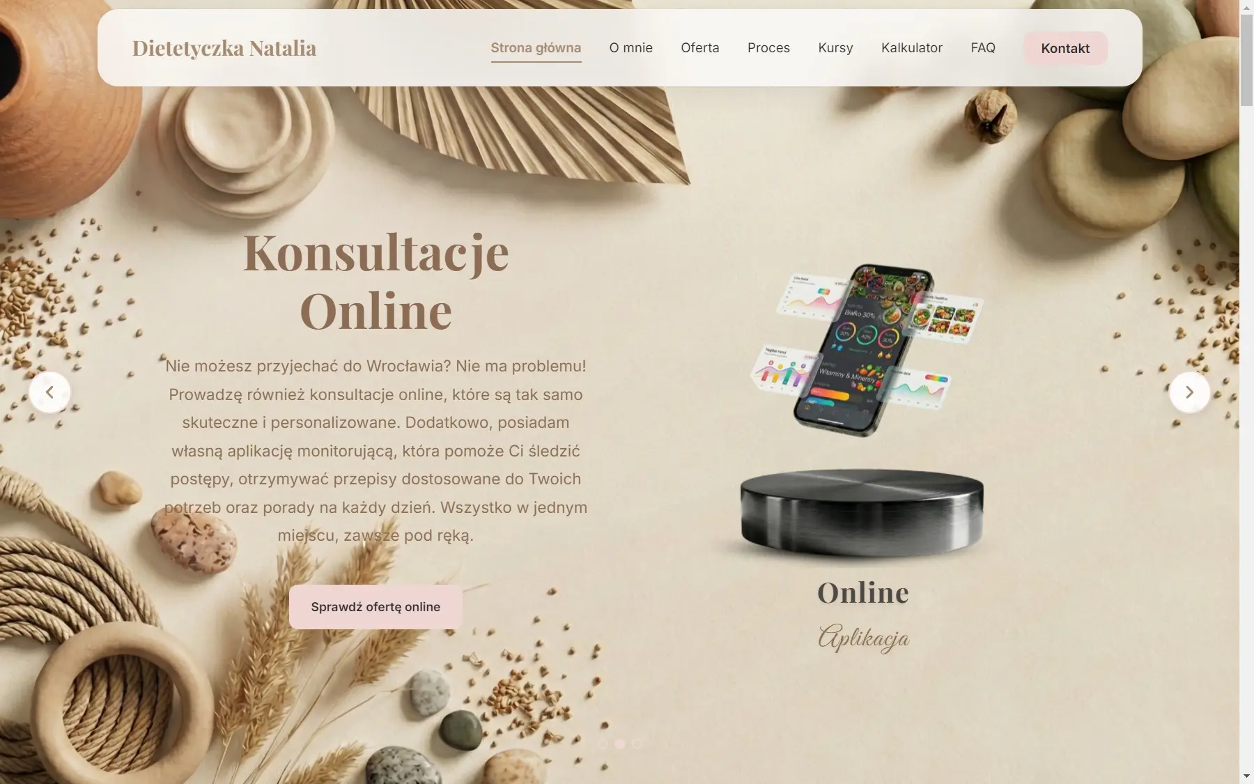 Wizytówka dietetyk na laptopie - widok 6
